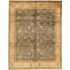 Wool Oriental Area Rug in Light Blue/Gold/Beige