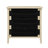 3 Drawer Buffet With Hand - Woven Rope Decorated Drawers And Adjustable Shelves For Living Room, Modern Look, Natural Color, Particle Board + Build, Wall Anchoring Precautions Room Kitchen Sideboard