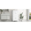 Armoire de rangement élégante pour salle de bain, unité de rangement pour salle de bain, armoire autoportante avec 4 portes, tablettes réglables, tablettes adaptables, blanc-264636025