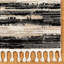  Tapis en microfibre de polyester à motif abstrait gris / noir / ivoire Rafe Dax-94418492