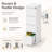 White 4-Drawer Vertical Metal File Cabinet with Lock, Letter Legal A4 Hanging Files, Full Extension Drawers for Home Office-1013920932