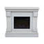Versanora 102.9cm W Wood Grain/White Electric Fireplace with 4600 BTU