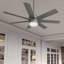 Ventilateur de plafond standard à 7 pales 52 pouces avec télécommande et ensemble d'éclairage DEL Brazos ENERGY STAR® inclus-95545114