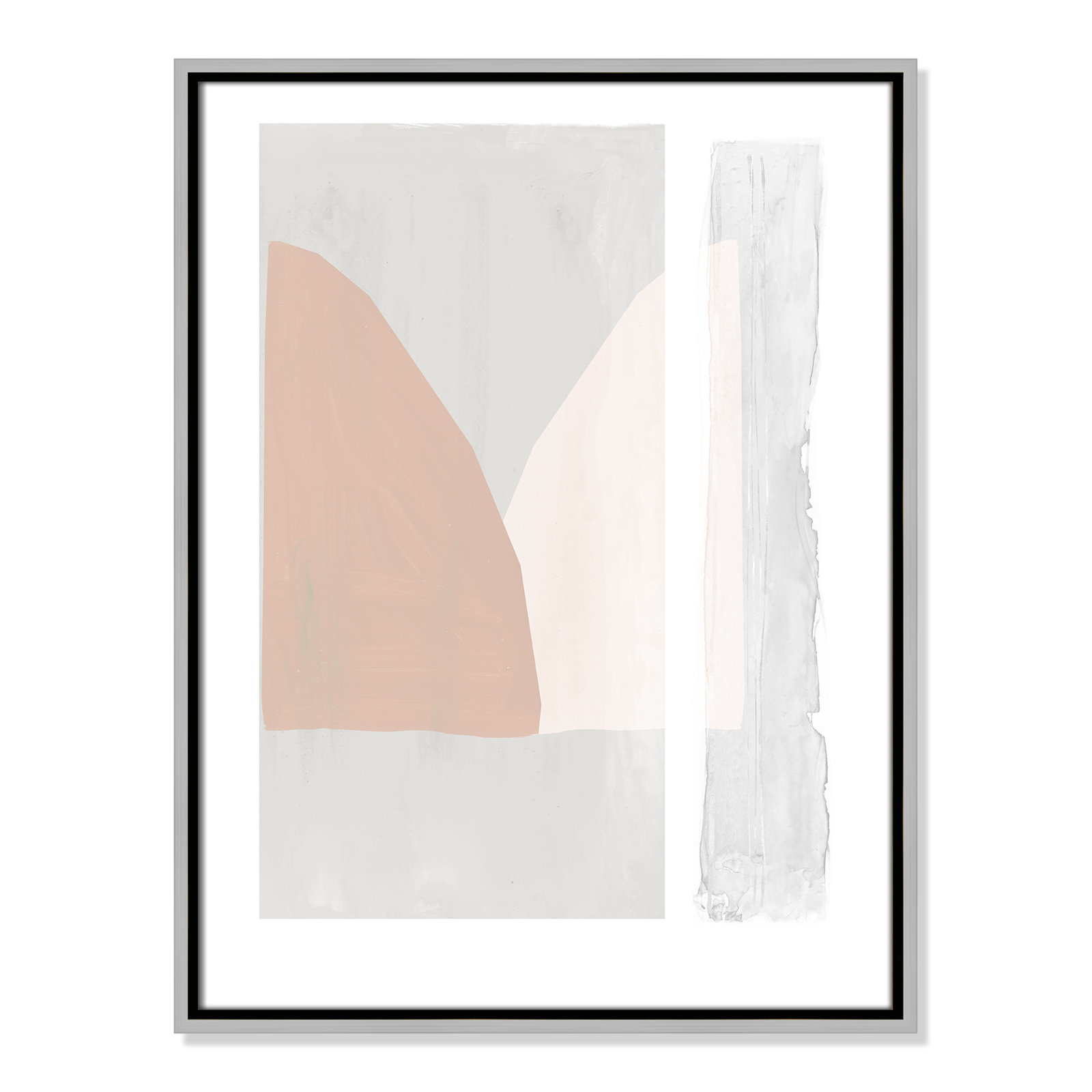Soft and Light - Painting Print, 25.5" H x 19.5" W x 2" D, Silver Framed Canvas