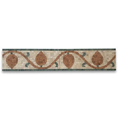 Carreau de mosaïque en bois pour mur et plancher en bois 4,7 "x 12"