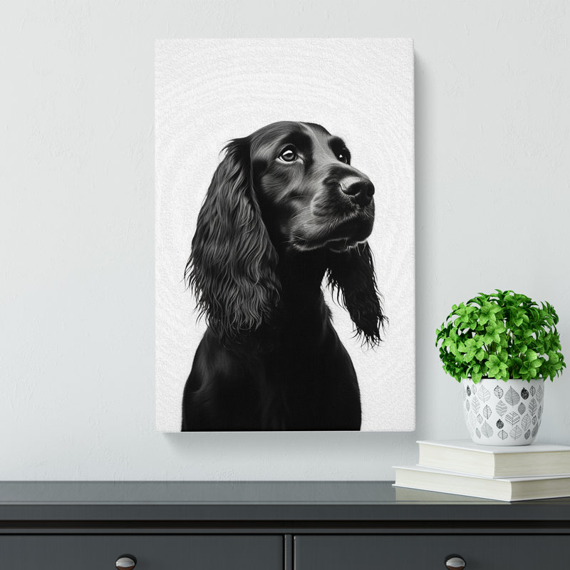 Cocker Spaniel Minimalism No.2 - Print, 60cm H x 40cm W x 3cm D