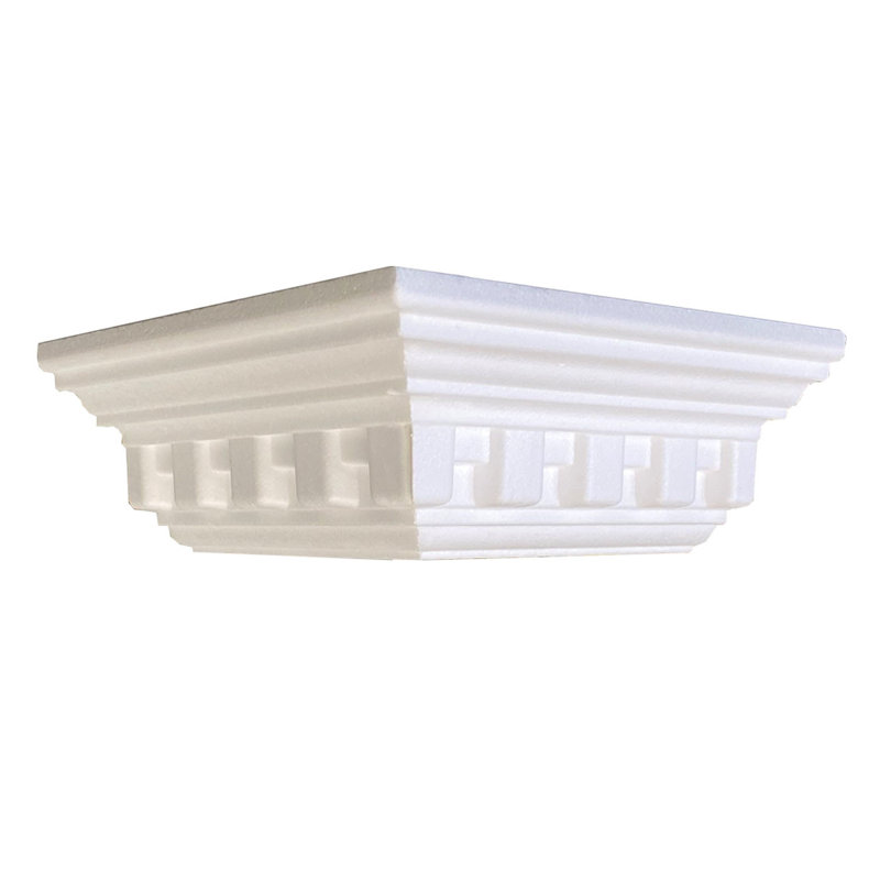 Moulure couronnée en polystyrène à coller de L 78,74 po x l 4,38 po x H 3,15 po x P 3,15 po. pi.