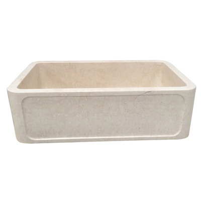 Chardonnay 33'' L Single Bowl Engineered Stone Kitchen Sink