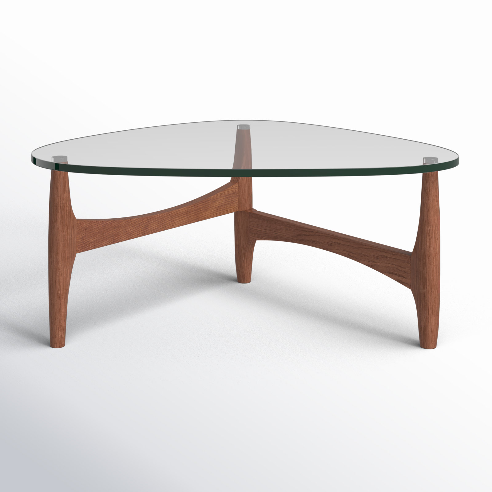 Etna Coffee Table, 15.5" H x 35.44" L x 35.44" W, Walnut
