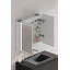 65mm W 60mm H Frameless Medicine Cabinet Mirror Fixed