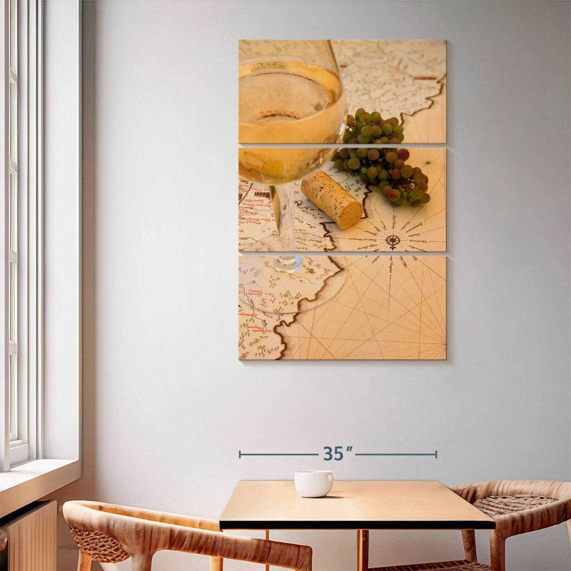 Yarlin Winery Map, 65" H x 42" W