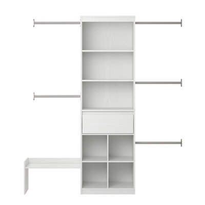 Grow With Me 69.89" W - 95.44" W Closet System Reach-In Sets
