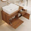 Petit meuble-lavabo flottant simple 31,5 pouces avec lavabo-129193840