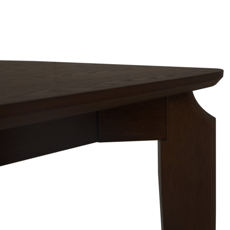 Ensemble de table de salle à manger rectangulaire, table de salle à manger de ferme avec pieds en bois massif et chaises à dossier à lattes Windsor pour cuisine / salle à manger / chambre d'amis