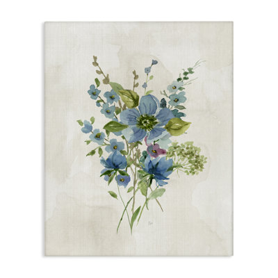  "Bundle of Blue Herbs", art mural sur toile par Nan