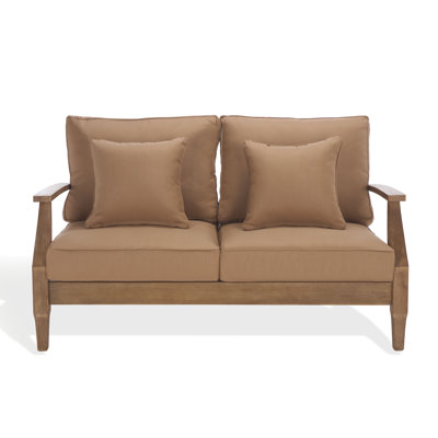 Samya 56" Eucalyptus Patio Loveseat