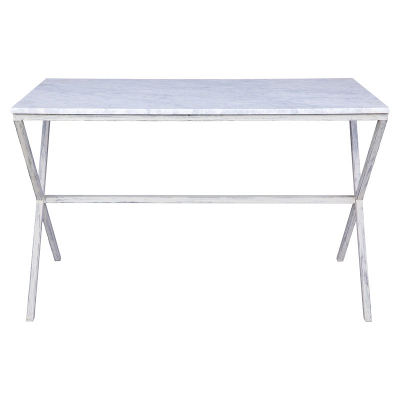 Metropolitan Desk, White/Deep Ocean