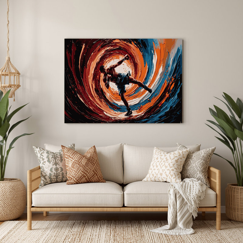 Art mural en métal Sports Kickboxing