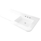 Kubitop 19 in. L Bathroom Sink