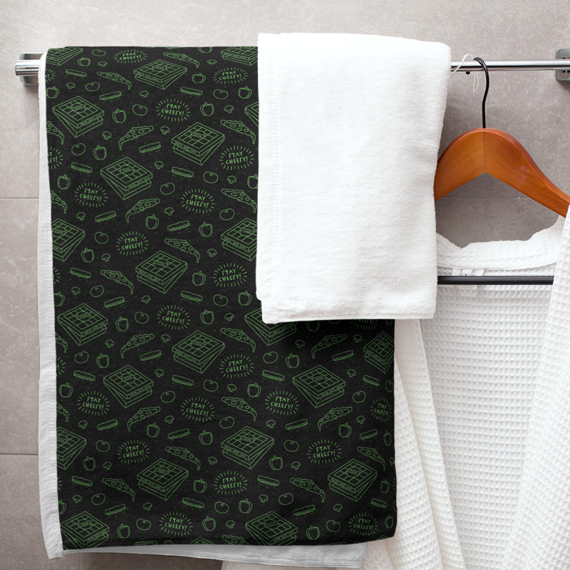 Katelyn Elizabeth Cotton Blend Bath Towel, Green