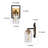 Grisella Dimmable Black/Brass Vanity Light