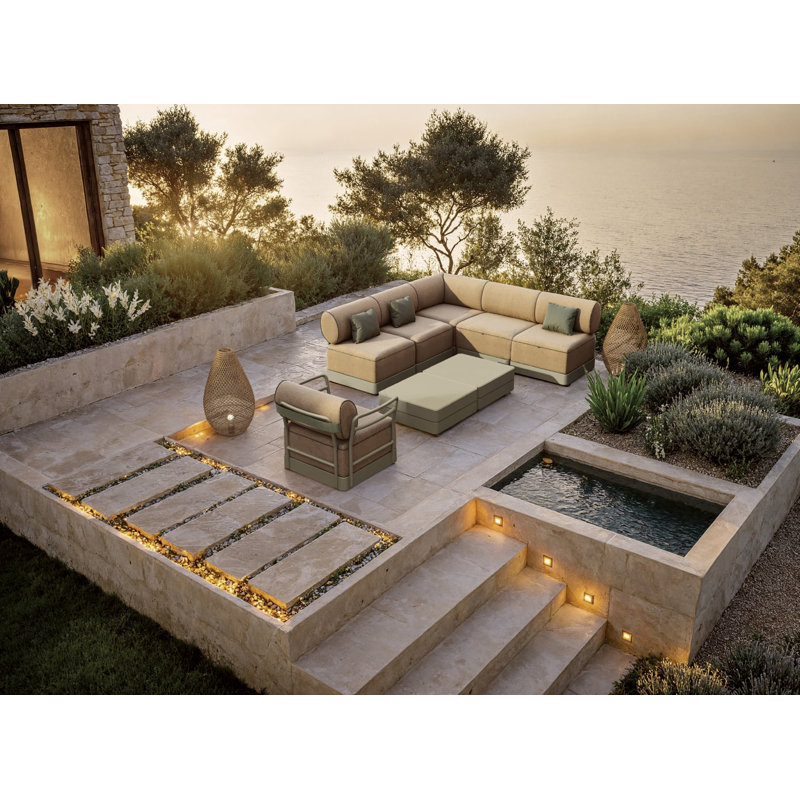 Brisa Outdoor Lounge Chair, Salina (Heather Gray), Noche
