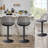 Swivel Upholstered Adjustable Height Counter Stool-107120735