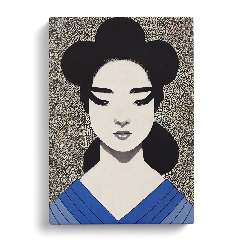 A Beautiful Geisha No.5 - Wrapped Canvas Print, 60cm H x 40cm W x 3cm D