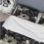 Ensemble de housse de couette en microfibre blanc / gris White And Grey Symphony Of Petal Gardens-2118996529