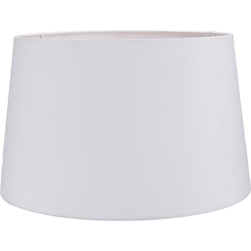 Lorin Cotton Empire Lamp Shade, White, 24cm H x 34cm W x 40cm D