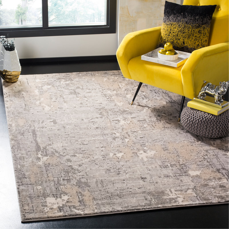 Edvin Performance Abstract Rug, Rectangle 4' x 6'