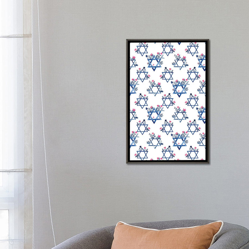 Collection de boho Hanoukka E par Grace Popp-impression d’art graphique, H 26 po x l 18 po x 1,5 po, Pas de tapis
