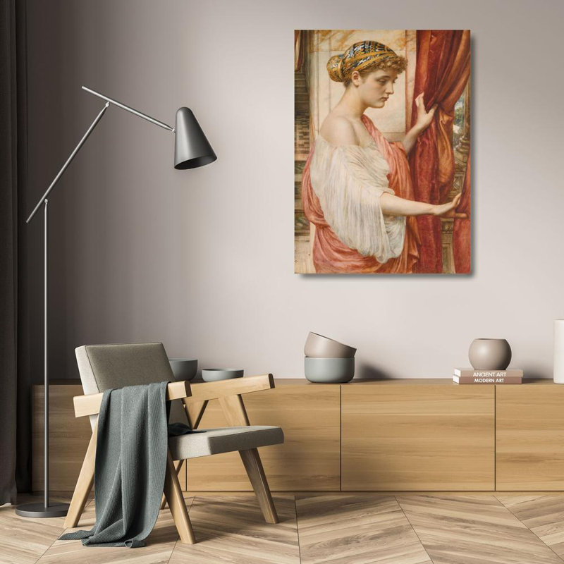 «Psyche» par Edward John Poynter - Art mural sur toile tendue avec châssis, H 24 po x l 17 po