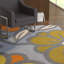 Tapis d'intérieur en laine à motif floral touffeté à la main Stoltz Authentic-24415372