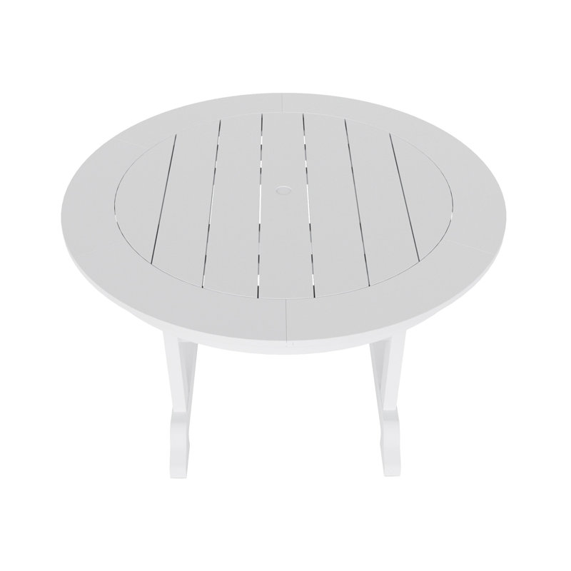 Laguna 4 - Person Patio Dining Set with Round Table, White