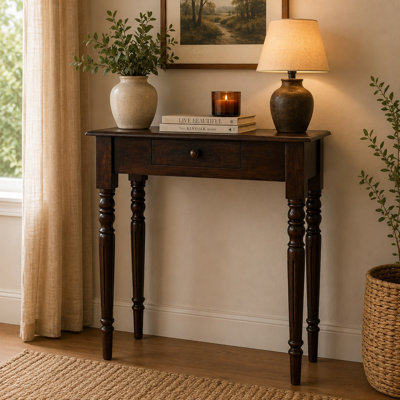Table console à fuseaux