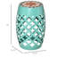 Support pour plante de patio 12 po bleu, table d'appoint en mosaïque de jardin, repose-pieds d'extérieur polyvalent et charmant, repose-pieds bleu