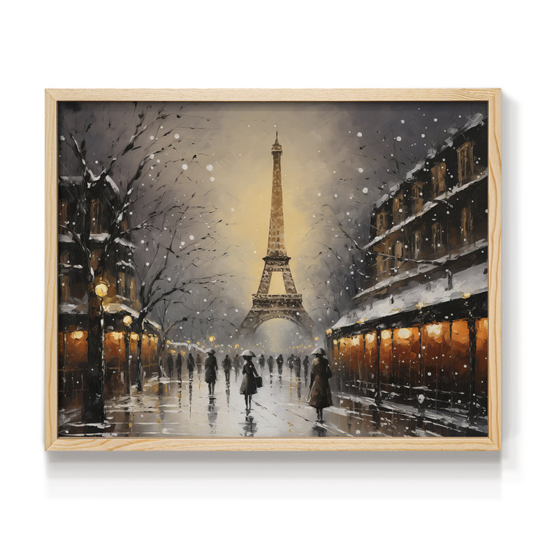 Chirstmas Art-CCCXI -Framed Print - Restickable, H 8 po x l 10 po, Naturel