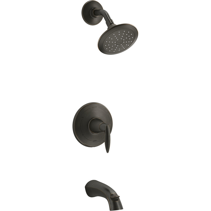 Robinet de baignoire et douche Alteo Rite-Temp, Bronze frotté à l'huile