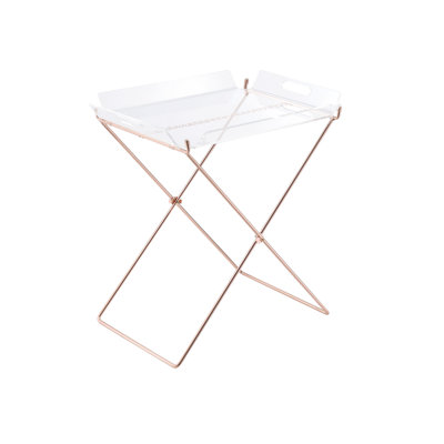 Table rectangulaire non pliable en acrylique transparent avec base en forme de «X» en métal de 8 mm et plateau amovible de 5 mm, largeur de 22 po, hauteur, profondeur de 16 po, poids du tube de 100 lb, capacité