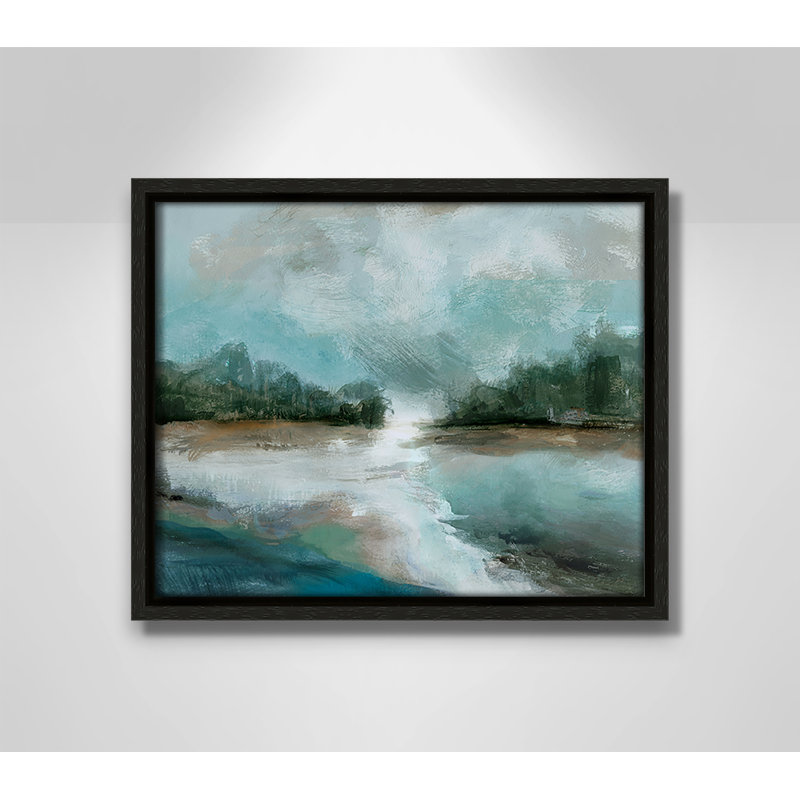 Janush Spring Fed - Reproduction de paysage par Susan Jill, Espresso, H 9,5 po x l 11,5 po