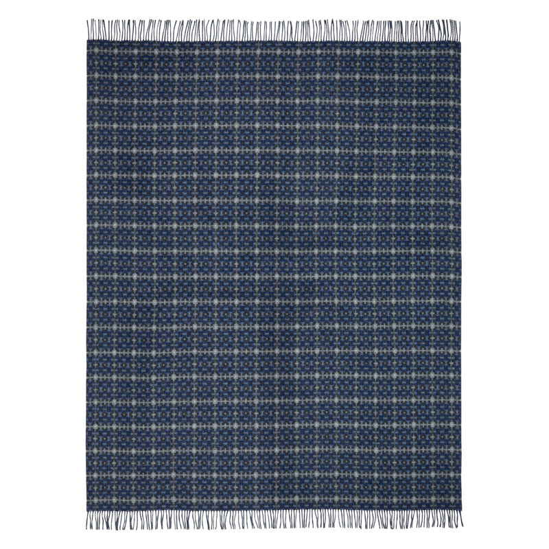 Pembroke Woven Throw, Cobalt