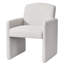 Fauteuil d'appoint moderne 23,6 po avec structure en bois massif