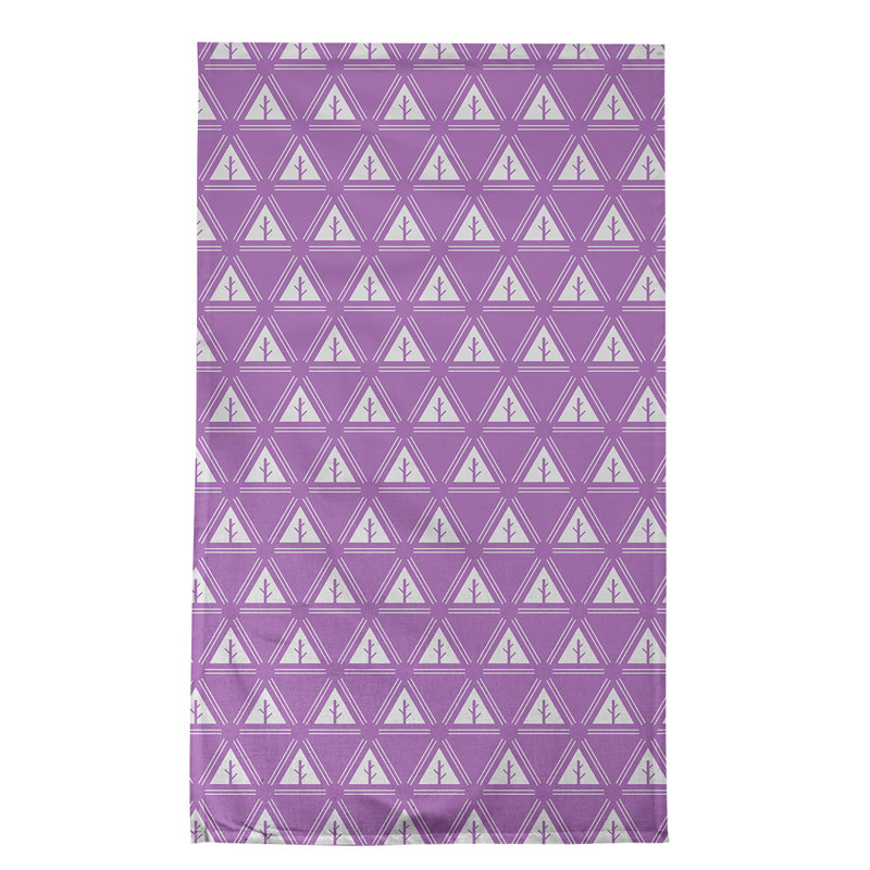 Theo Nath Tea Towel Kitchen Towel, White/Purple/Brown, Poly Twill
