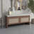 PP Rattan Storage Bench with Cushion
