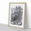 Valencia Skyline in Spain in Abstract - Picture Frame Graphic Art Print-55764140-55764141