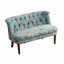 Chaise de canapé à motif floral capitonnée de style européen pour le salon et la chambre à coucher, multifonctionnelle et élégante