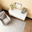 Buffet 57,5 po en MDF à 4 portes avec tablettes de rangement et crochets latéraux, tablettes réglables-215041459