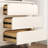 Cream solid wood simple locker against the wall 39.37 " W Sideboard