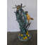 Statue en bronze avec ancre de bateau coulé et tortues - Taille: L 39 po x l 23 po x H 51 po.